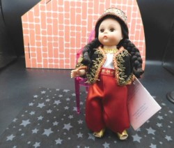 8" Madame Alexander Algeria 528 Original Girl Doll in Costume, Booklet Tag, Box 
